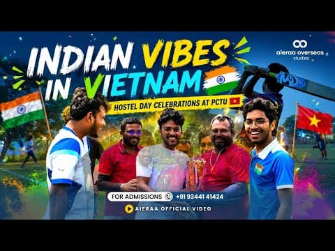 How INDIAN MBBS STUDENTS Celebrate HOSTEL DAY in PCTU, 🇻🇳|Study Medicine in Vietnam| Aieraa Overseas