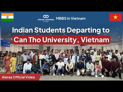 Indian Students & Parents Departing for MBBS at Can Tho University, Vietnam | MBBS in Vietnam #mbbs