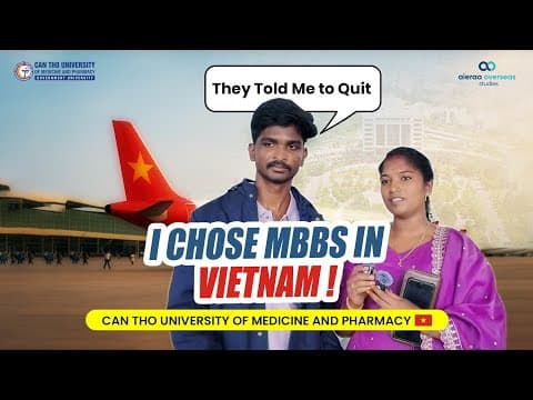 3 Years of NEET Struggle to Medical Seat in Vietnam | Can Tho University Campus Journey ✈️ #mbbsin🇻🇳