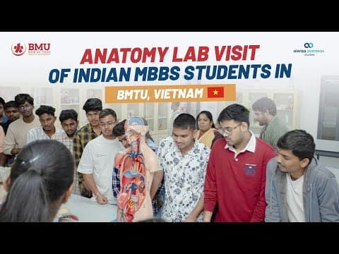 ANATOMY LAB VISIT OF INDIAN MBBS STUDENTS IN BMTU, VIETNAM | MBBS IN VIETNAM | AIERAA OVERSEAS