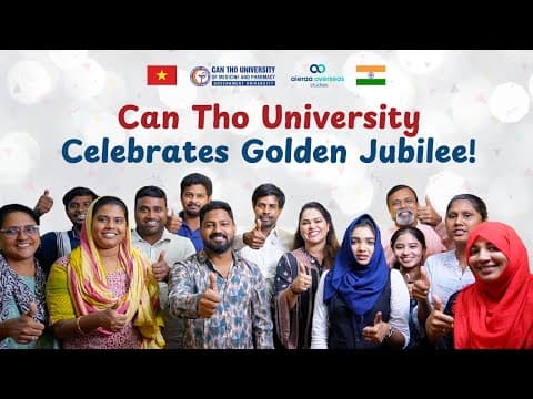 Golden Jubilee Wishes to Can Tho University of Medicine and Pharmacy from Aieraa Overseas Studies