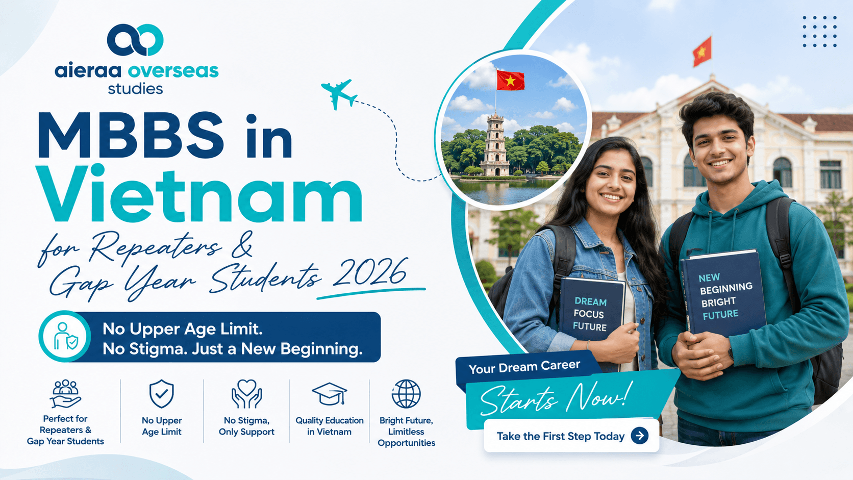 MBBS in Vietnam for Repeaters & Gap Year Students 2026: No Upper Age Limit, No Stigma
